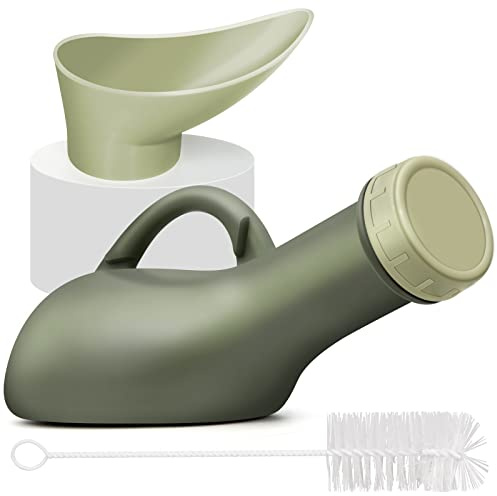 urinflaska, Läcksäker bärbar urinal toalett - 2 st 1, l urinflaskor spillsäker for män urinflaska