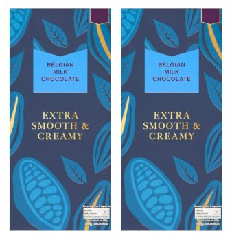 Belgian Milk Chocolate Extra Smooth & Creamy Bar 100g,Suitable for Vegetarians,Pack Of 2