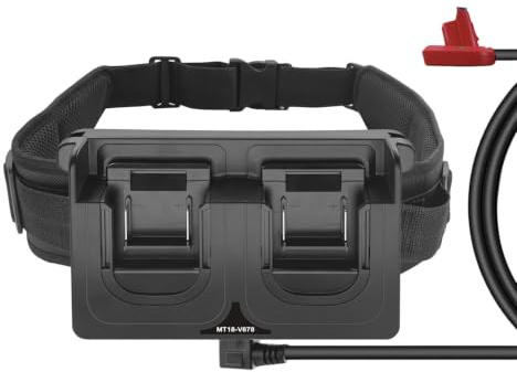 Adaptateur d ' alimentation de ceinture externe pour interfaces d ' aspirateur sans fil prises en, conception à deux batteries facilitant l ' entretien de plusieurs pièces, convertisseur de puissance