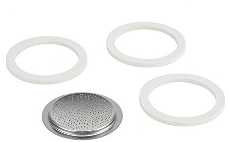 Bialetti Guarnizione e filtro in acciaio INOX 4 tazze