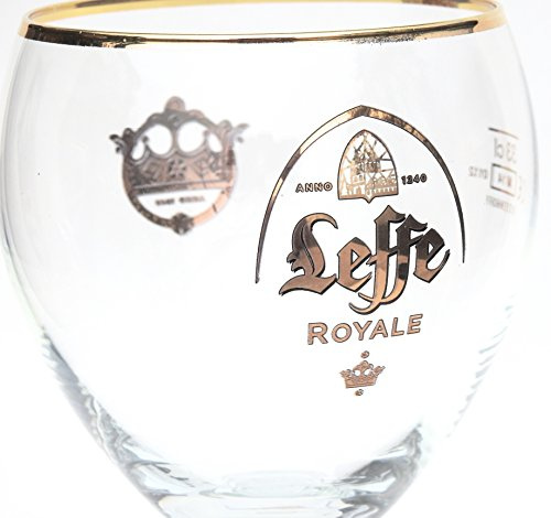Branded Leffe Royal Beer Chalice Glass (the official beer glass from Leffe Royal. It is the perfect shape for the perfect pour),
