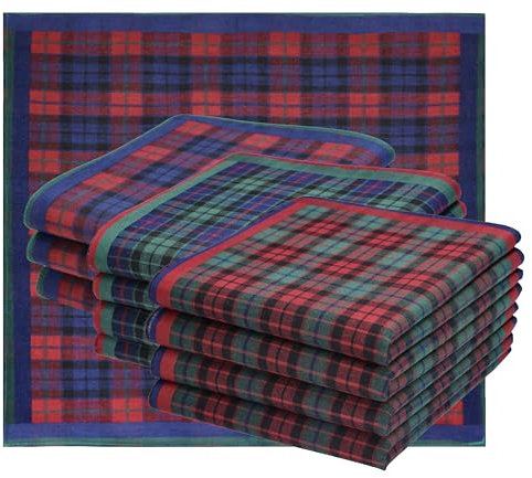 Betz 12 Stück Damen Stoff Taschentücher Paloma 3 Größe 30x30 cm 100% Baumwolle Farbe Dessin 10