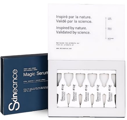 Skineance Magic Serum Contour des Yeux | Sérum Tenseur à Effet Lissant Visuel | Soin Cosmétique Anti-Poches Regard Reposé | Texture Gel Légère et Non Grasse | Formules Contrôlées