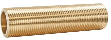 SOMATHERM FOR YOU, Tube laiton fileté Mâle 20/27 - Longueur 10cm - Raccordement rapide pour réseaux d'eau sanitaire et chauffage - Résistant à la corrosion - Installation facile | Prolongez facilement votre réseau grâce à ce tube fileté en laiton, durable dans le temps.