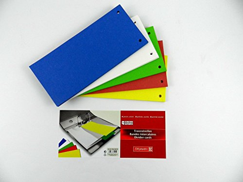 Trennstreifen Brunnen farbig sortiert (1000er Pack |10,5 x 24 cm, sortiert)