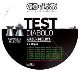 JSB Match Test Pistole 0,475 Cal.4,5