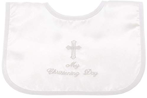 My Christening Day White Bib for Boys and Girls
