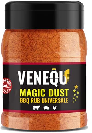 VENEQU MAGIC DUST BBQ DRY RUB UNIVERSALE 150 gr | Ideale per Pollo, Maiale, Manzo | 100% Made in Italy