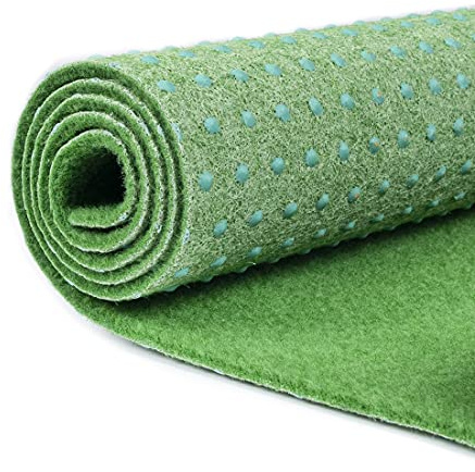 Carpeto Kunstrasen Balkon 200x400cm 6mm Grün Wetterfest Pflegeleicht | Kunstrasenteppich für Terrasse UV-Beständig Wasserabweisend Reinigungsmittelbeständig Robust Realistisch Verkauf pro Meter