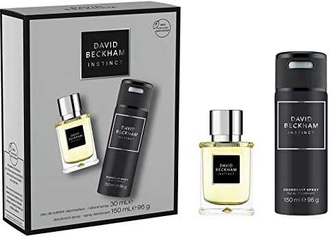 David Beckham Instinct Giftset For Him, 30 ml Eau de Toilette & 150 ml Deo Spray