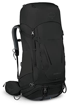 Osprey Kestrel Men's Backpack, 68L, Black, S/M