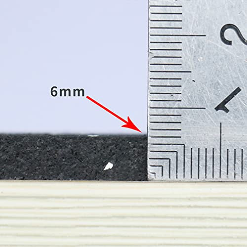 YiYYPT Antivibrationsmatte für Waschmaschinen Schwingungsdämpfer 3/4/5/6/8mm zuschneidbar Schallschutzmatte Trockner Matte Antivibrationsmatte für Waschmaschinen, Lautsprecher usw (6mm)