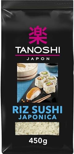 TANOSHI - Riz Sushi Premium 450g pour une cuisine asiatique authentique et délicieuse - Idéal pour les sushis maison et autres plats asiatiques - Lot De 3 - Vendu Par Lot
