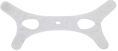 BigKing Sangle de Menton pour les Utilisateurs de Cpap, Ceinture de Soutien de la Mâchoire Anti-Ronflement Arrêtez la Mentonnière de Ronflement pour la Correction de la Respiration Buccale (Blanc)