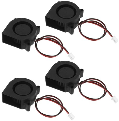EMSea 4 x Lüfter von 4020 für 3D-Drucker, Gebläse, Spannung 24 V, 7500 PRM, schnelle und effiziente Kühlung, ausgerüsteter Draht, einfache Verbindung, Plug-and-Play, gleichbleibende