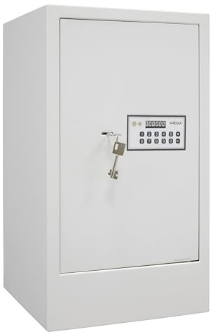 ARREGUI Magna 590090 Cassaforte da Armadio a Doppia Sicurezza con Zoccolo di 10 cm | Cassetta di Sicurezza con Codice e Chiave | Cassaforte Grande da Mobile, Mensola o Pavimento | 62x35x36 cm | 71 L