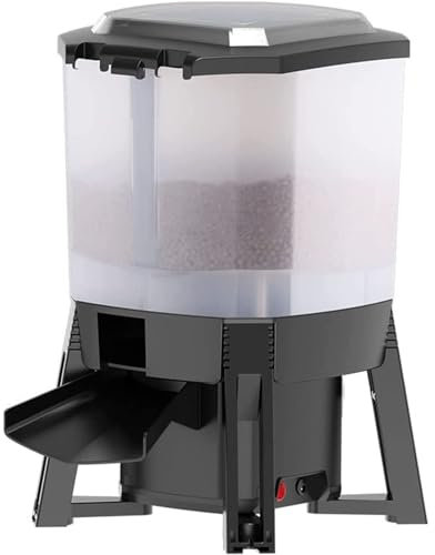 Solar Automatic Fish Feeder, Pond Programmable Fish Food Feeding Dispenser, Timer & LCD Display, 6L Large Capacity, 120° Dispersed Feeding Design, for Indoor Outdoor Fish Pond