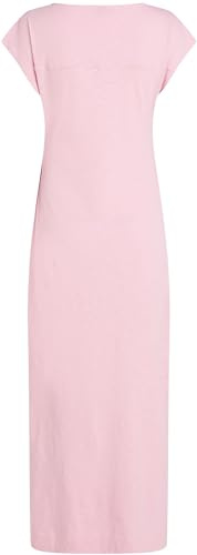 Tommy Hilfiger Vestido Mujer Knot Midi con Cuello Barco, Rosa (Classic Pink), M