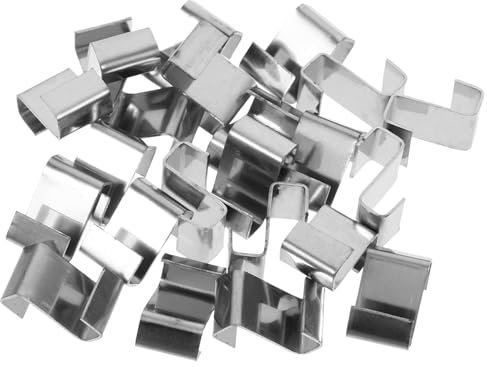 Hohopeti 25stücke Gewächshaus-verglasungsklammern Z-klammern Aus Edelstahl Befestigungswerkzeug Für Glasplatten Metall Halteklammern Für Gewächshausfenster