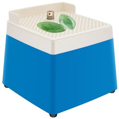 HuKaiL Grinder Mini ponceuse à verre automatique en céramique, 4200 tr/min, avec réservoir d'eau de 0,09 gallon et tête de ponçage de 16 mm, ponceuse portable pour vitrail, céramique, verre