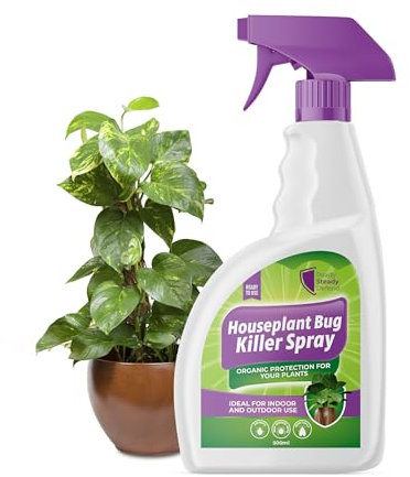 House Plant Bug Killer Spray 500ml – Natural Insecticide for Indoor & Outdoor Plants – Kills Aphids, Spider Mites, Whiteflies, Thrips & Other Pests – Plant Bug Spray for Home & Garden | Ready to use