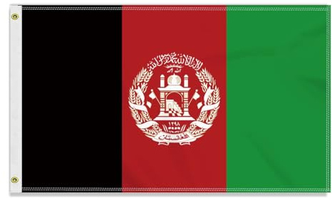 Große 90×150 CM Afghanistan Flagge,großes 150D afghanische Freundschafts banner, Deutschlandfahne Doube-Seitendruck Dekor Messingösen large Afghanistan