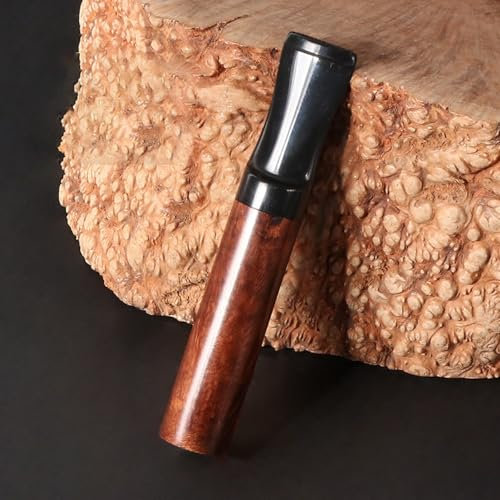 Bocchino per Sigaretta, Bocchino con filtro a carbone attivo da 9 mm, Filtro per Sigarette Legno Bocchino, adatto per sigarette fumo denso7.8mm,con10 filtri gratuiti(A)