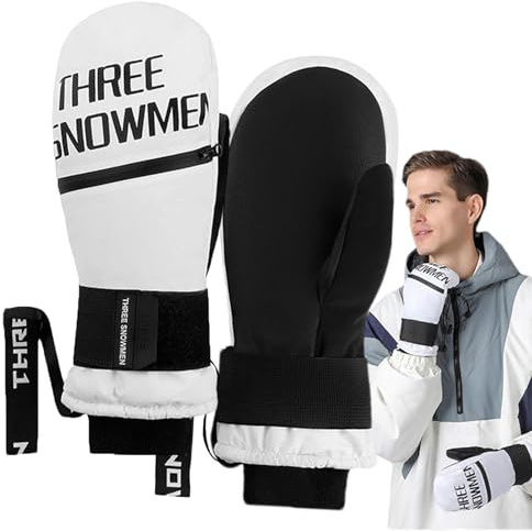 Xinhuju Guantes de snowboard para hombre, guantes de esquí para mujer,Guantes de invierno Guantes de snowboard | Guantes de esquí con pantalla táctil, guantes de equitación impermeables, guantes para