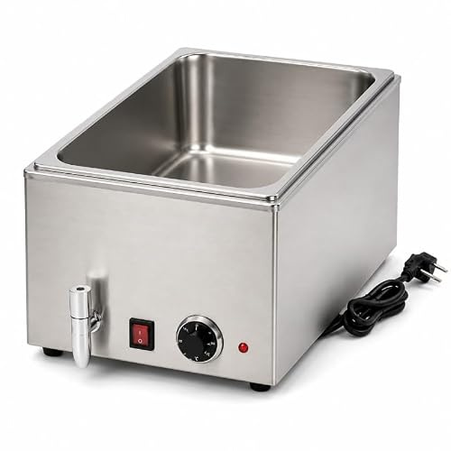 Bain-Marie Électrique Professionnel avec Robinet de Vidange – GN 1/1 – 1200 W