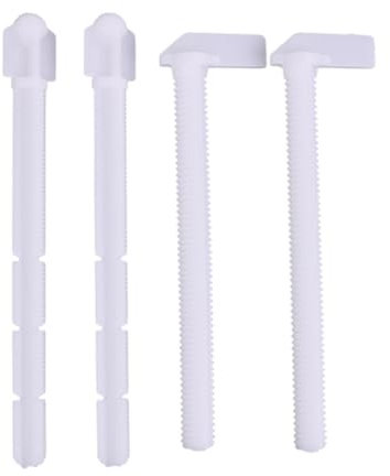 FLCPJGV Ensemble de tiges de poussée pour réservoir d'eau de toilette, 4 pièces, actionneur de réservoir mural, pièces de toilette pour usage domestique, 13 Cm et 12 Cm