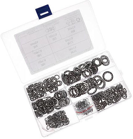 Cabilock 390 Piezas Arandelas De Seguridad Internas Dentadas De Acero Inoxidable Arandelas Dentadas Internas
