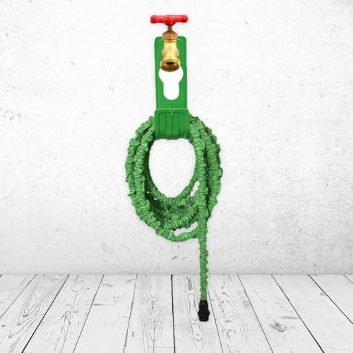 Soporte para Manguera De Jardín - Soporte para Manguera De Jardín | Gancho Enrollador De De Acero | Organizador para Expandibles, Extensiones, Piscinas Y Accesorios De Exterior