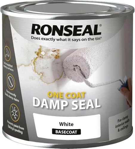 caprican One Coat Damp Seal White 250ml | Damp and Stain Sealer for Interior Walls and Ceilings | Breathable Formula for Damp Surfaces | Paintable in 4 Hours