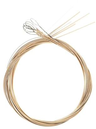 Hemobllo Juego de mandolina de reemplazo profesional, cuerdas metálicas para mandolina con sonido brillante y duradero para instrumentos