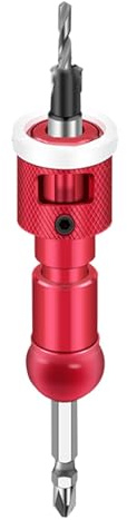 Limite svasatore trapano arresto di profondità regolabile strumento di carpenteria per la lavorazione del legno in lega di alluminio 2,8x10mm