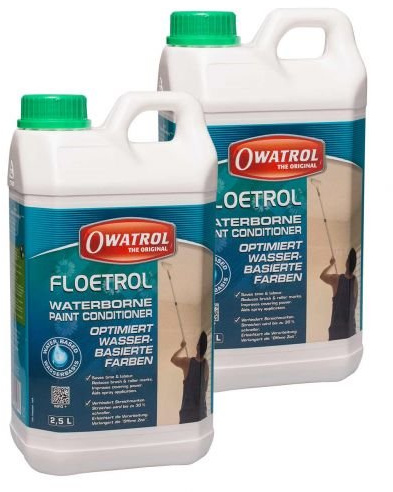 2 x Owatrol Floetrol 2,5l | Additiv für Acrylfarben innen & außen – ideal für Decken, Wände & Fassaden, Pouring Medium