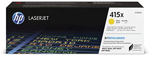 HP 415X Original Toner Gelb, hohe Reichweite, kompatibel mit HP Color LaserJet Pro M454 / M479 Serien
