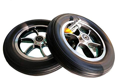 YSJX 10inch/250mm Ersatzrollen für Rollstuhlräder,Vollgummireifen Ersatzteil für Rollstuhl,Stabiler PU Reifenaufbau,Rollstuhl Reifen für Elektromobil,Scooter, E-Rollstuhl,2 Stück