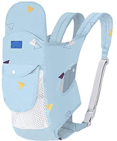 G&F Babytrage Babyrückentragen Ergonomisch Vorne Und Hinten Für Neugeborene Und Kleinkinder Leicht Und Atmungsaktiv Bis Zu 20 Kg (Color : Blue)