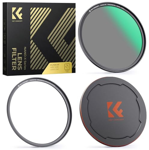 K&F CONCEPT 58mm Magnetic ND8 Filter 3 Stops Fixed ND Filter + Lens Cap | HD Multi-Coated Optic Glass Waterproof Scratch-resistant No Vignetting, 1 Second Quick Swap for Landscape Nano-X Series FT703