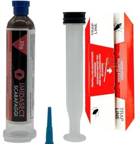 Insetticida Per Disinfestazione Blatta Fuochista, Trova Il Nido, Elimina Le Uova +Trappole Per Blatta Germanica, Mangiapane 10 pz
