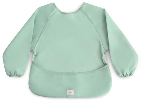 mushie Ärmellätzchen Baby Langarm | Wasserdichtes Lätzchen mit Ärmeln für Kleinkinder | Verstellbare Passform für 6-24 Monate |