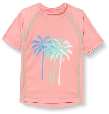 Playshoes Maillot de Bain Unisexe pour Enfant - Protection UV, Palmiers Corail, 158-164