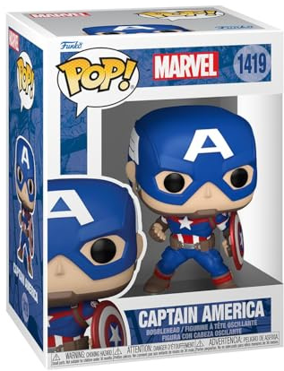 Funko POP! Marvel: Marvel NC - Captain America - Marvel Comics - Samlingsbar vinylfigur - Presentidé - Officiell Merchandise - Leksaker för barn och vuxna - Seriefans - Modellfigur för samlare