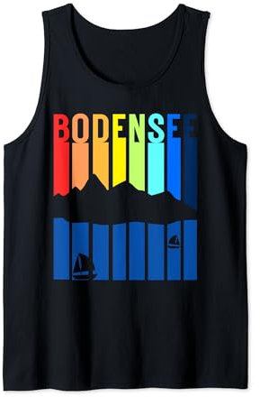 Bodensee Segelboot Berge Design Bodenseeregion Bodensee Tank Top