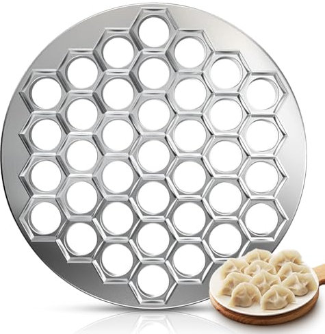 Stampo per Gnocchi e Ravioli, 37 Fori, in Lega di Alluminio - Dumpling Maker per Riunioni di Famiglia e Picnic