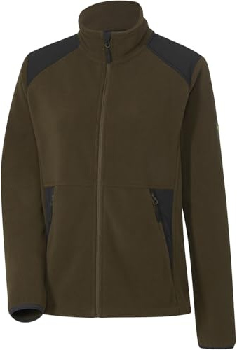 Wald & Forst Damen Fleecejacke Robur | Weiches Fleecematerial mit sportiven Kontrasteinsätzen. 1 RV-Brusttasche und 2 RV-Schubtaschen.