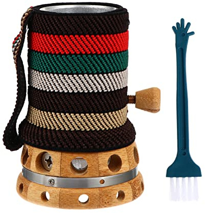 FRCOLOR Moxibustionstopf Mit Edelstahlstaubbarriere Manueller Moxa-massagetopf Reinigungsbürste Inklusive Abluftlöcher Für Vollständige Verbrennung Direkte Moxibustion Zur Entspannung