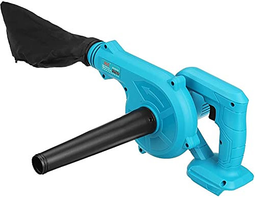 OZBME Sopladores Soplador de Hojas inalámbrico 2 en 1 Soplador de Aire eléctrico inalámbrico Recolector de Polvo de Hojas de Mano Limpiador Soplador Aspirador