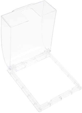FOYTOKI Wetterfeste Steckdosenabdeckung Wasserdichter Schutz Für Außensteckdosen Einfache Installation Modernes Design Transparent Schützt Vor Schmutz Und Feuchtigkeit